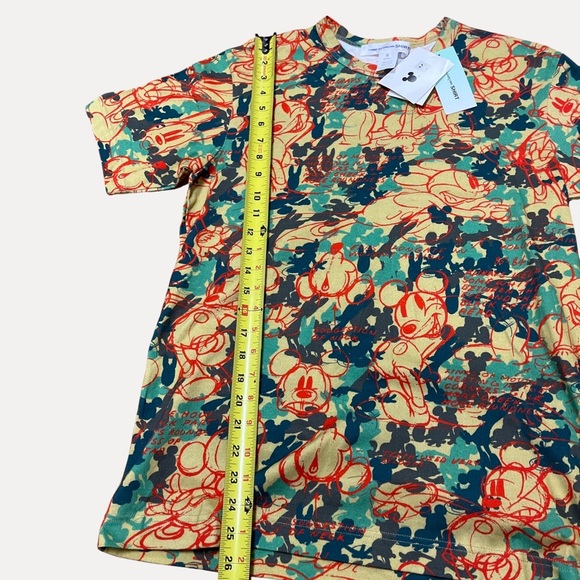 Rare NWT Comme des Garçons X CDG X Disney T Shirt Mickey AOP LIMTED EDITION Sz M - Picture 2 of 6